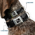 Load image into Gallery viewer, Dog Bone Seatbelt Buckle Collar - Camo Charcoal
