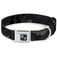 Load image into Gallery viewer, Dog Bone Seatbelt Buckle Collar - Camo Charcoal
