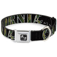 Load image into Gallery viewer, Dog Bone Seatbelt Buckle Collar - CALIFORNIA/Bear Silhouette Black/Camo Olive
