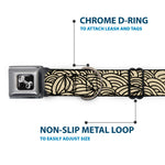 Dog Bone Seatbelt Buckle Collar - Doodle1 Cream/Black