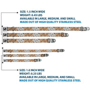 Dog Bone Seatbelt Buckle Collar - Driftwood Grain