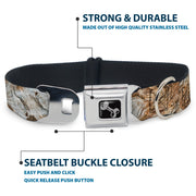 Dog Bone Seatbelt Buckle Collar - Driftwood Grain