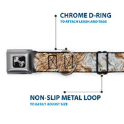 Dog Bone Seatbelt Buckle Collar - Driftwood Grain
