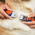 Load image into Gallery viewer, Dog Bone Seatbelt Buckle Collar - Denver Solid Skyline Orange/Navy
