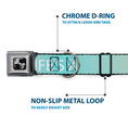 Load image into Gallery viewer, Dog Bone Seatbelt Buckle Collar - Flip Flops7 LIFE'S A BEACH Tan/Aqua/White
