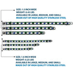 Dog Bone Black/Silver Seatbelt Buckle Collar - Football/Helmet Stripe2 Black/Neon Green/Silver/White/Blue