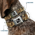 Load image into Gallery viewer, Dog Bone Seatbelt Buckle Collar - Mud Flap Girls Camo Browns
