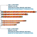 Dog Bone Seatbelt Buckle Collar - Pizza Man Plaid Red
