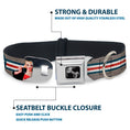 Load image into Gallery viewer, Dog Bone Seatbelt Buckle Collar - Pin Up Girl Poses Star & Stripes Gray/Blue/White/Red
