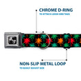 Load image into Gallery viewer, Dog Bone Seatbelt Buckle Collar - Palm Trees Black/Multi Color
