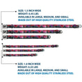 Load image into Gallery viewer, Dog Bone Seatbelt Buckle Collar - Portland Vivid Skyline Cosmic Roses
