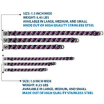 Dog Bone Seatbelt Buckle Collar - Plaid X Blue/White/Red