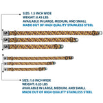 Dog Bone Seatbelt Buckle Collar - Plaid X Brown/White/Gold