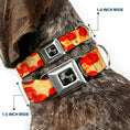 Load image into Gallery viewer, Dog Bone Seatbelt Buckle Collar - Pepperoni Pizza Vivid
