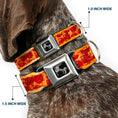 Load image into Gallery viewer, Dog Bone Seatbelt Buckle Collar - Pepperoni Pizza w/Crust Vivid
