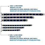 Dog Bone Seatbelt Buckle Collar - Pennsylvania Flags/Black