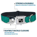 Dog Bone Seatbelt Buckle Collar - PDX Airport Carpet Old