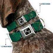Dog Bone Seatbelt Buckle Collar - PDX Airport Carpet New