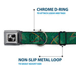 Dog Bone Seatbelt Buckle Collar - PDX Airport Carpet New