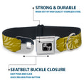 Load image into Gallery viewer, Dog Bone Seatbelt Buckle Collar - Pinwheel Star Olive Green/Beige

