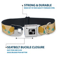 Load image into Gallery viewer, Dog Bone Seatbelt Buckle Collar - Pineapples Rotating Tan
