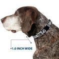 Load image into Gallery viewer, Dog Bone Seatbelt Buckle Collar - SWAG Black/Plaid X White/Gray
