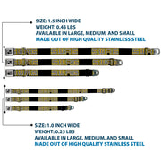 Dog Bone Seatbelt Buckle Collar - SWAG Black/Bling