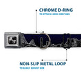 Load image into Gallery viewer, Dog Bone Seatbelt Buckle Collar - San Francisco Vivid Skyline Midnight Blue
