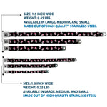 Dog Bone Seatbelt Buckle Collar - Staggered Sugar Skulls Black/Pink/White