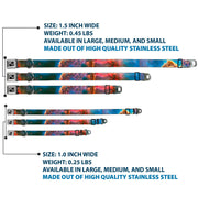 Dog Bone Seatbelt Buckle Collar - Supernova Space Collage