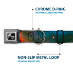 Dog Bone Seatbelt Buckle Collar - Supernova Space Collage