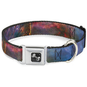 Dog Bone Seatbelt Buckle Collar - Supernova Space Collage