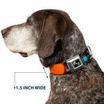 Dog Bone Seatbelt Buckle Collar - Solar System Sun/Planets/Stars