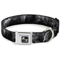 Load image into Gallery viewer, Dog Bone Seatbelt Buckle Collar - Smoke Black/Grays
