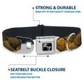Load image into Gallery viewer, Dog Bone Seatbelt Buckle Collar - Snake Skin CLOSE-UP
