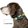 Load image into Gallery viewer, Dog Bone Seatbelt Buckle Collar - St. Pat's Clovers/Beer Mugs Greens
