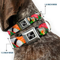 Load image into Gallery viewer, Dog Bone Seatbelt Buckle Collar - Sushi Vivid
