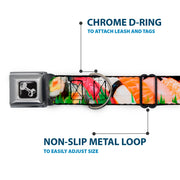 Dog Bone Seatbelt Buckle Collar - Sushi Vivid