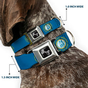 Dog Bone Seatbelt Buckle Collar - South Dakota Flags