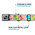 Load image into Gallery viewer, Dog Bone Seatbelt Buckle Collar - Tropical Flip Flops Tan/Multi Color
