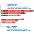 Load image into Gallery viewer, Dog Bone Black/Silver Seatbelt Buckle Collar - Buckle-Down REMOVE BEFORE FLIGHT Red/White

