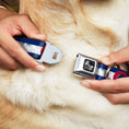Load image into Gallery viewer, Dog Bone Seatbelt Buckle Collar - Colorado Flag/Snowboarder Weathered

