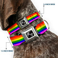 Load image into Gallery viewer, Dog Bone Seatbelt Buckle Collar - Colorado Flags2 Pride
