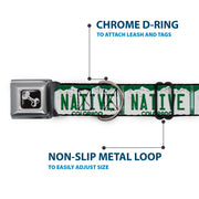 Dog Bone Seatbelt Buckle Collar - Colorado License Plate NATIVE