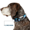 Load image into Gallery viewer, Dog Bone Seatbelt Buckle Collar - CALIFORNIA REPUBLIC/Bear/Stars Silhouette Black/Scenic Mountains
