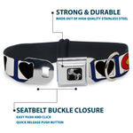 Dog Bone Seatbelt Buckle Collar - I HEART COLORADO SKIING Logos/Mountain