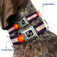 Load image into Gallery viewer, Dog Bone Seatbelt Buckle Collar - Colorado Flag/Paw Print
