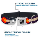 Dog Bone Seatbelt Buckle Collar - Colorado Flag/Paw Print