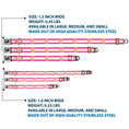 Load image into Gallery viewer, Dog Bone Seatbelt Buckle Collar - Colorado Flags7 Repeat Pinks/White/Light Pink/Yellow
