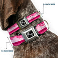 Load image into Gallery viewer, Dog Bone Seatbelt Buckle Collar - Colorado Paw/Mountains Pinks
